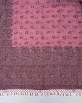 SC3026 - Linen Zari Lines Coffee Butta